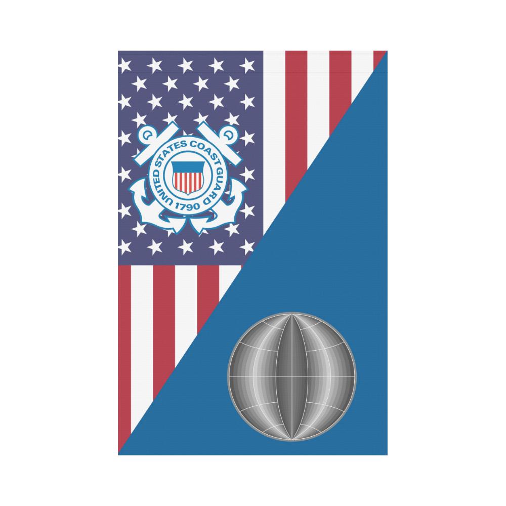 US Coast Guard Electrician's Mate EM Garden Flag/Yard Flag 12 inches x 18 inches-GDFlag-USCG-Rate-Veterans Nation