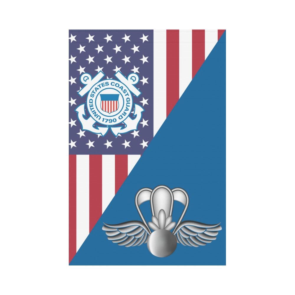 USCG AVIATION SURVIVAL TECHNICIAN AST Garden Flag/Yard Flag 12 inches x 18 inches-GDFlag-USCG-Rate-Veterans Nation