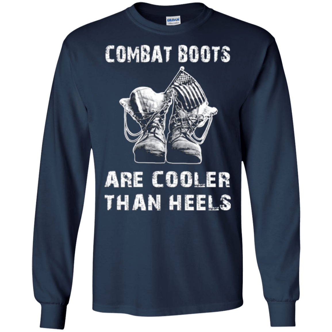 Military T-Shirt "Combat Boots Are Cooler Than Heels"-TShirt-General-Veterans Nation