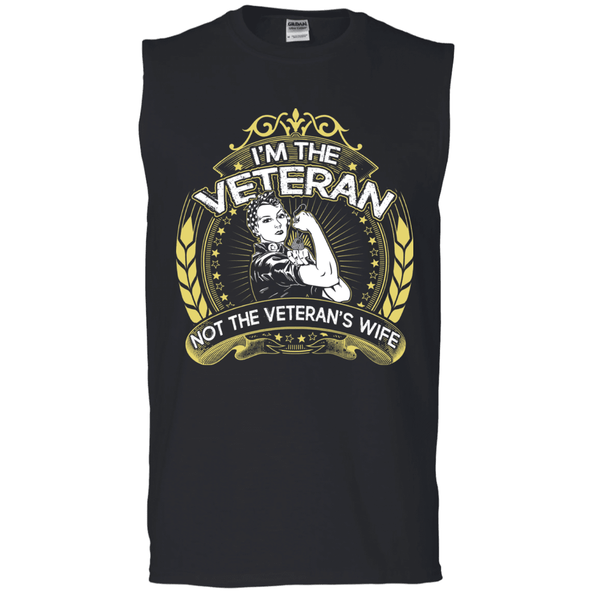 Military T-Shirt "I AM THE VETERAN AND NOT THE VETERAN'S WIFE"-TShirt-General-Veterans Nation