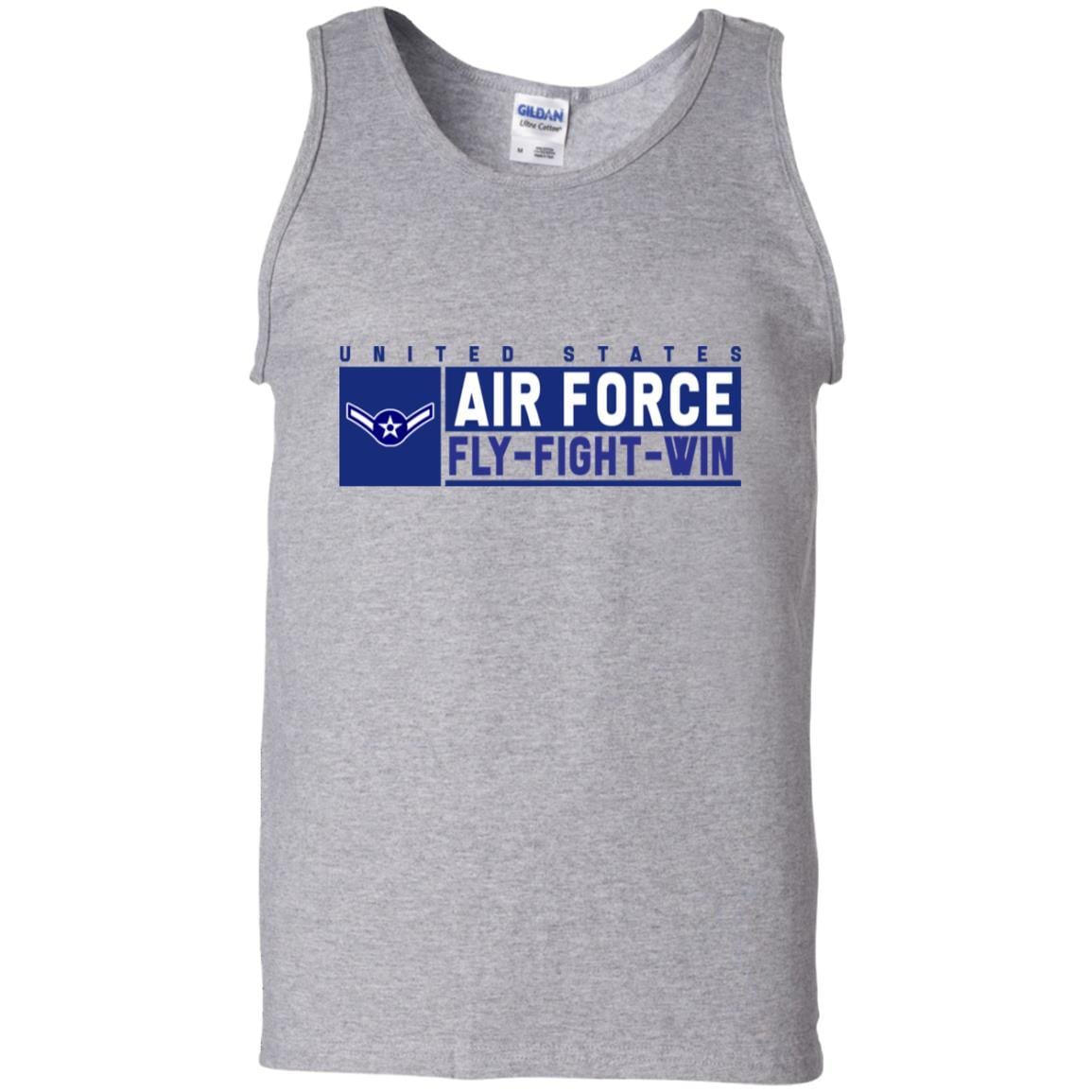 US Air Force E-2 Airman Fly - Fight - Win T-Shirt On Front For Men-TShirt-USAF-Veterans Nation