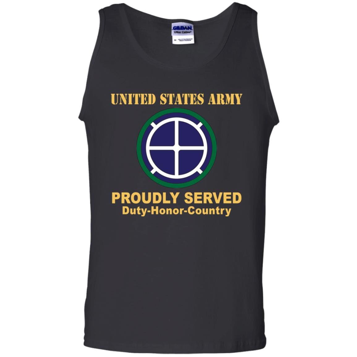 US ARMY 35TH INFANTRY DIVISION - Proudly Served T-Shirt On Front For Men-TShirt-Army-Veterans Nation