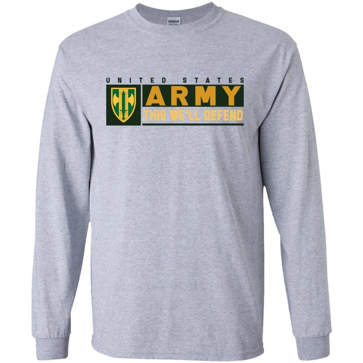 US Army 18TH MILITARY POLICE BRIGADE- This We'll Defend T-Shirt On Front For Men-TShirt-Army-Veterans Nation
