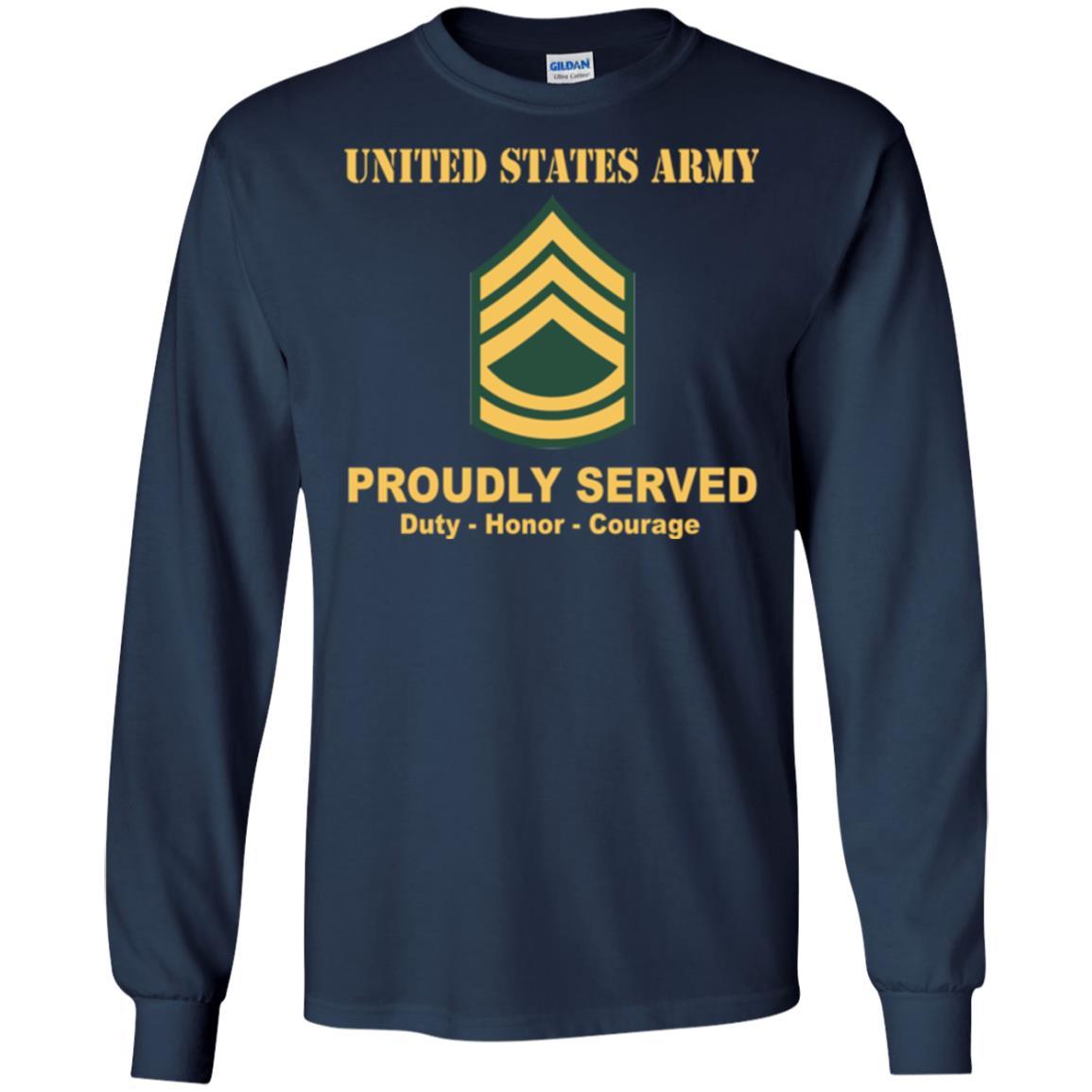 US Army E-7 Sergeant First Class E7 SFC Noncommissioned Officer Ranks Men Front Shirt US Army Rank-TShirt-Army-Veterans Nation