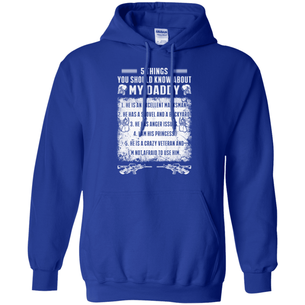 Military T-Shirt "5 Things You Should Know About My Daddy"-TShirt-General-Veterans Nation
