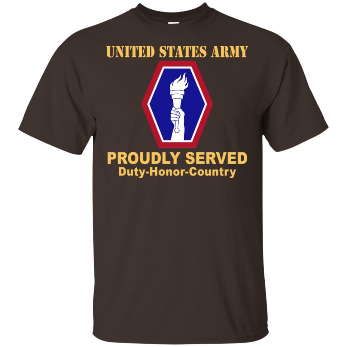 US ARMY 442 INFANTRY REGIMENT- Proudly Served T-Shirt On Front For Men-TShirt-Army-Veterans Nation