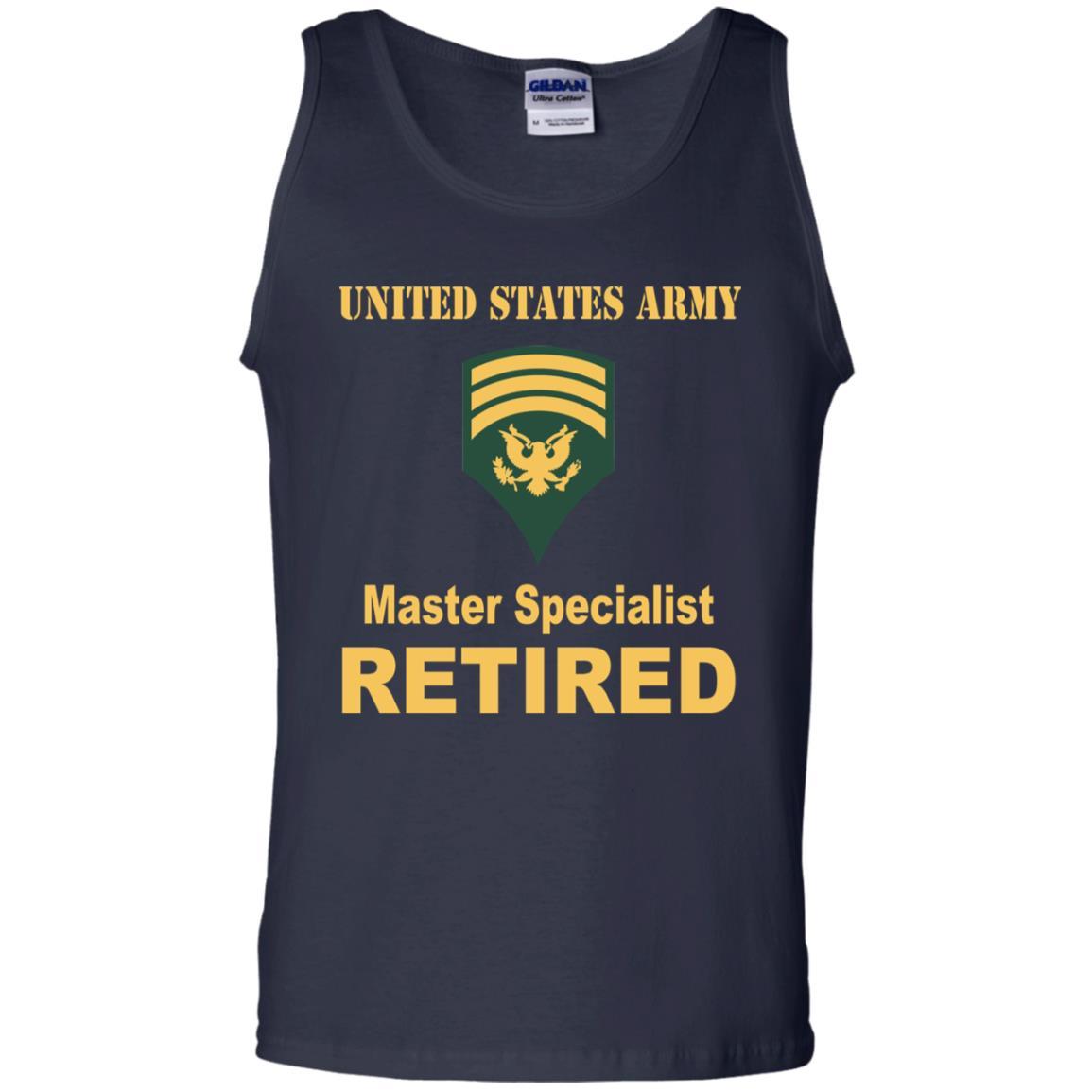 US Army E-7 SPC E7 Specialist Master Specialist Retired Men T Shirt On Front-TShirt-Army-Veterans Nation