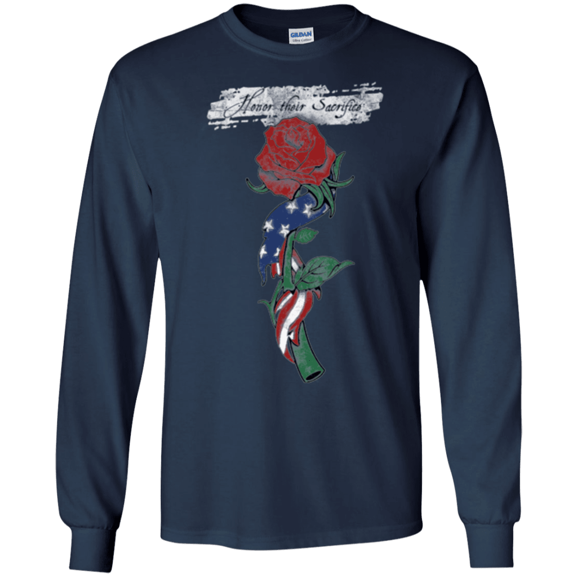 Military T-Shirt "Honor Their Sacrifice"-TShirt-General-Veterans Nation