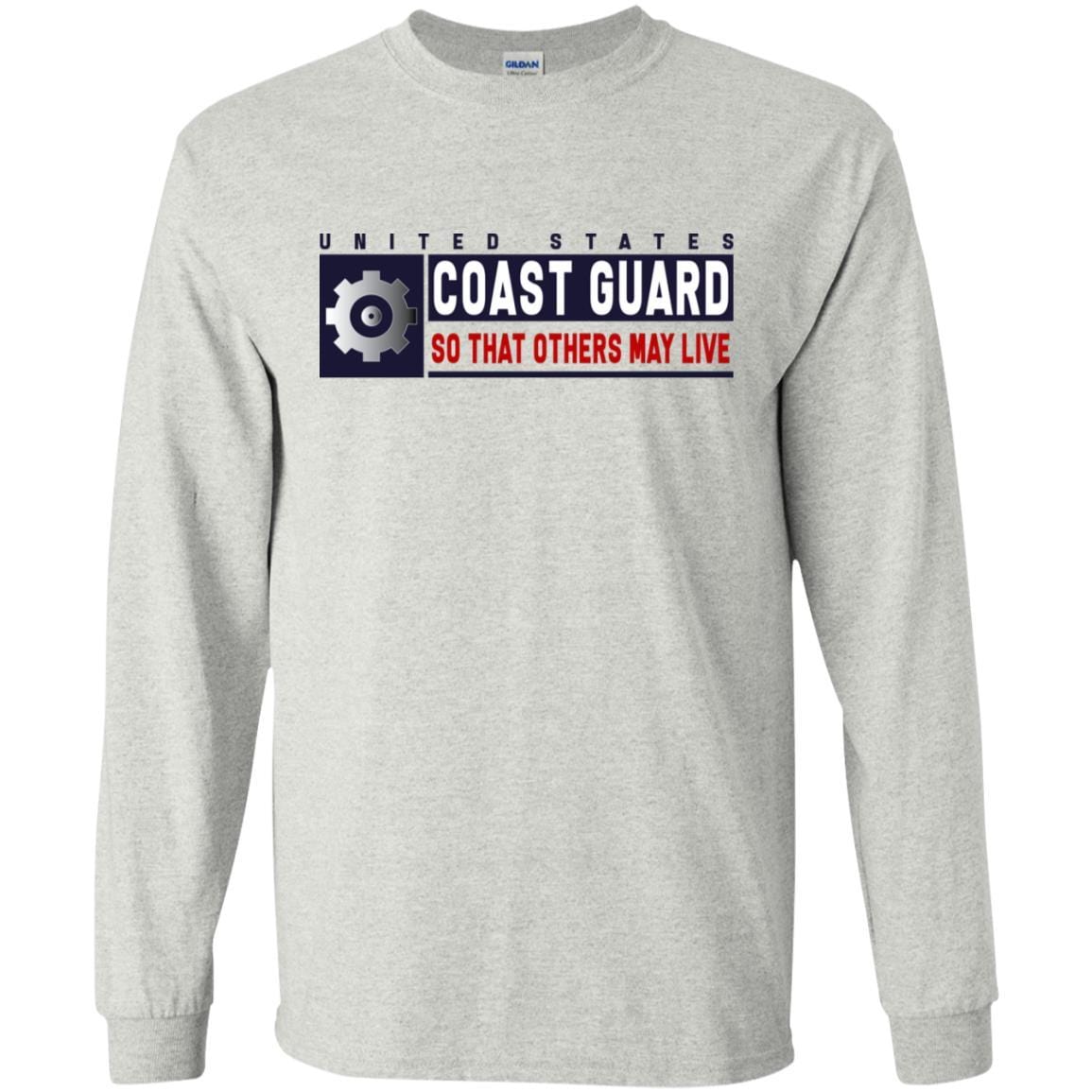 US Coast Guard Machinery Technician MK Logo- So that others may live Long Sleeve - Pullover Hoodie-TShirt-USCG-Veterans Nation