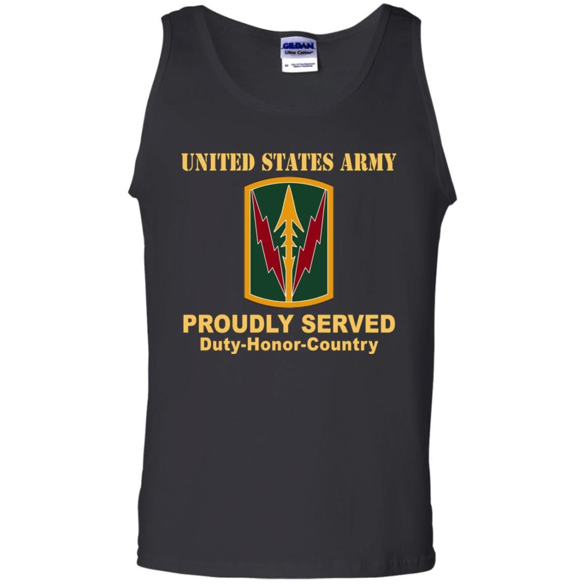 US ARMY CSIB MILITARY POLICE BRIGADE-HAWAII- Proudly Served T-Shirt On Front For Men-TShirt-Army-Veterans Nation