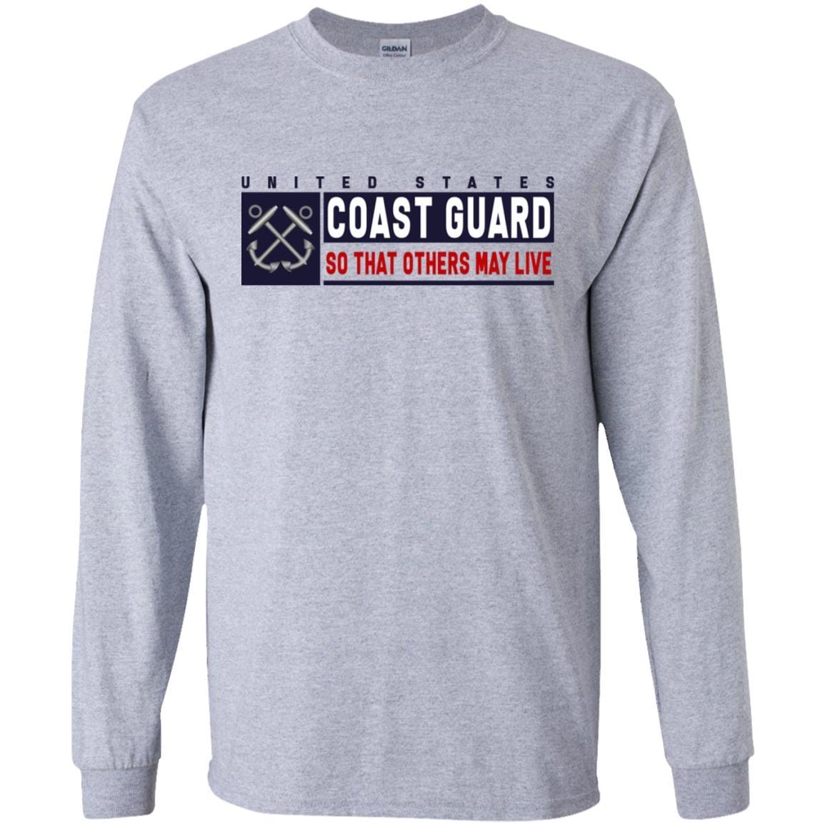 US Coast Guard Boatswains Mate BM Logo- So that others may live Long Sleeve - Pullover Hoodie-TShirt-USCG-Veterans Nation