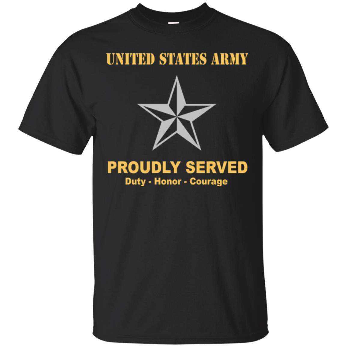 US Army O-7 Brigadier General O7 BG General Officer Ranks Men Front Shirt US Army Rank-TShirt-Army-Veterans Nation