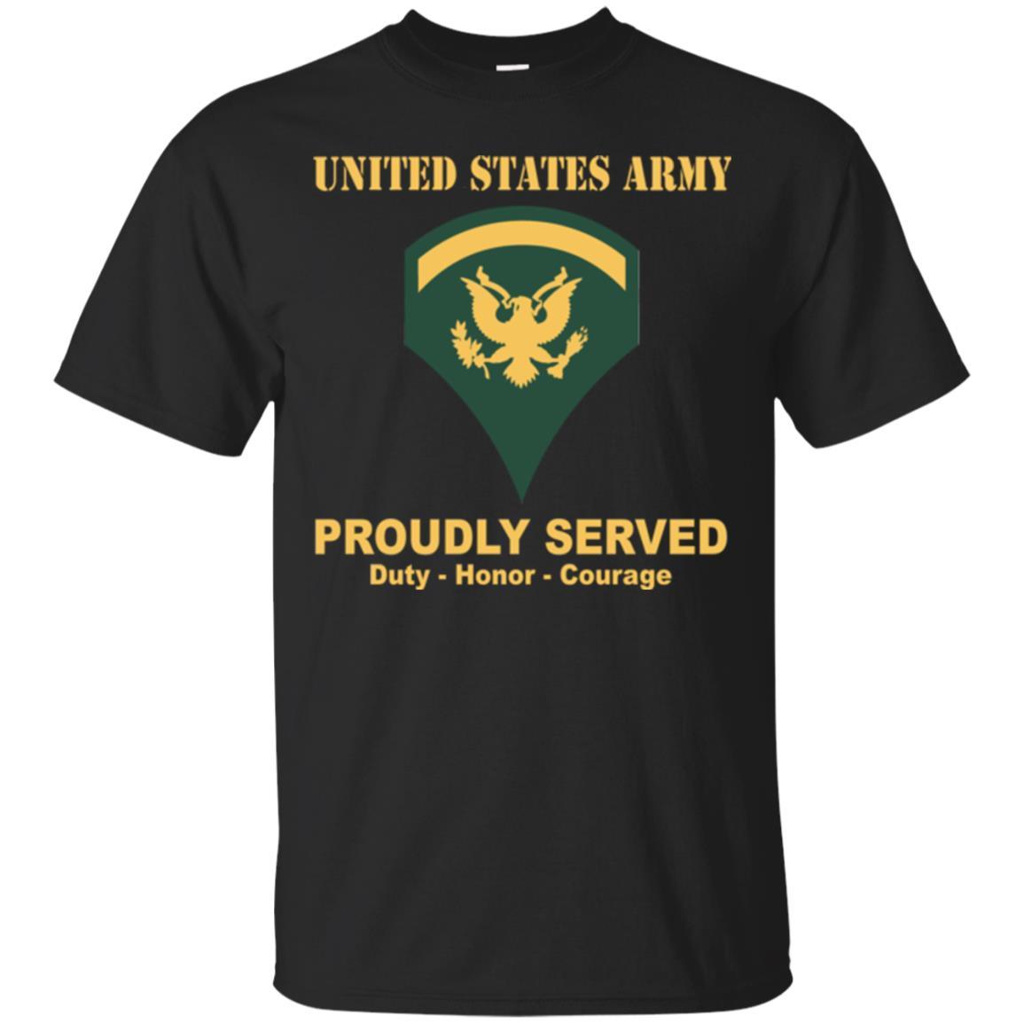 US Army E-5 SPC E5 Specialist Ranks Men Front Shirt US Army Rank-TShirt-Army-Veterans Nation