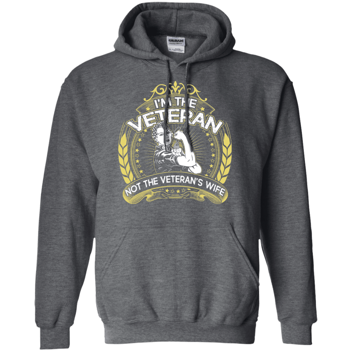Military T-Shirt "I AM THE VETERAN AND NOT THE VETERAN'S WIFE"-TShirt-General-Veterans Nation