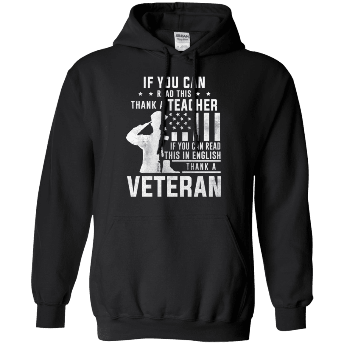 Military T-Shirt "THANK A VETERAN"-TShirt-General-Veterans Nation