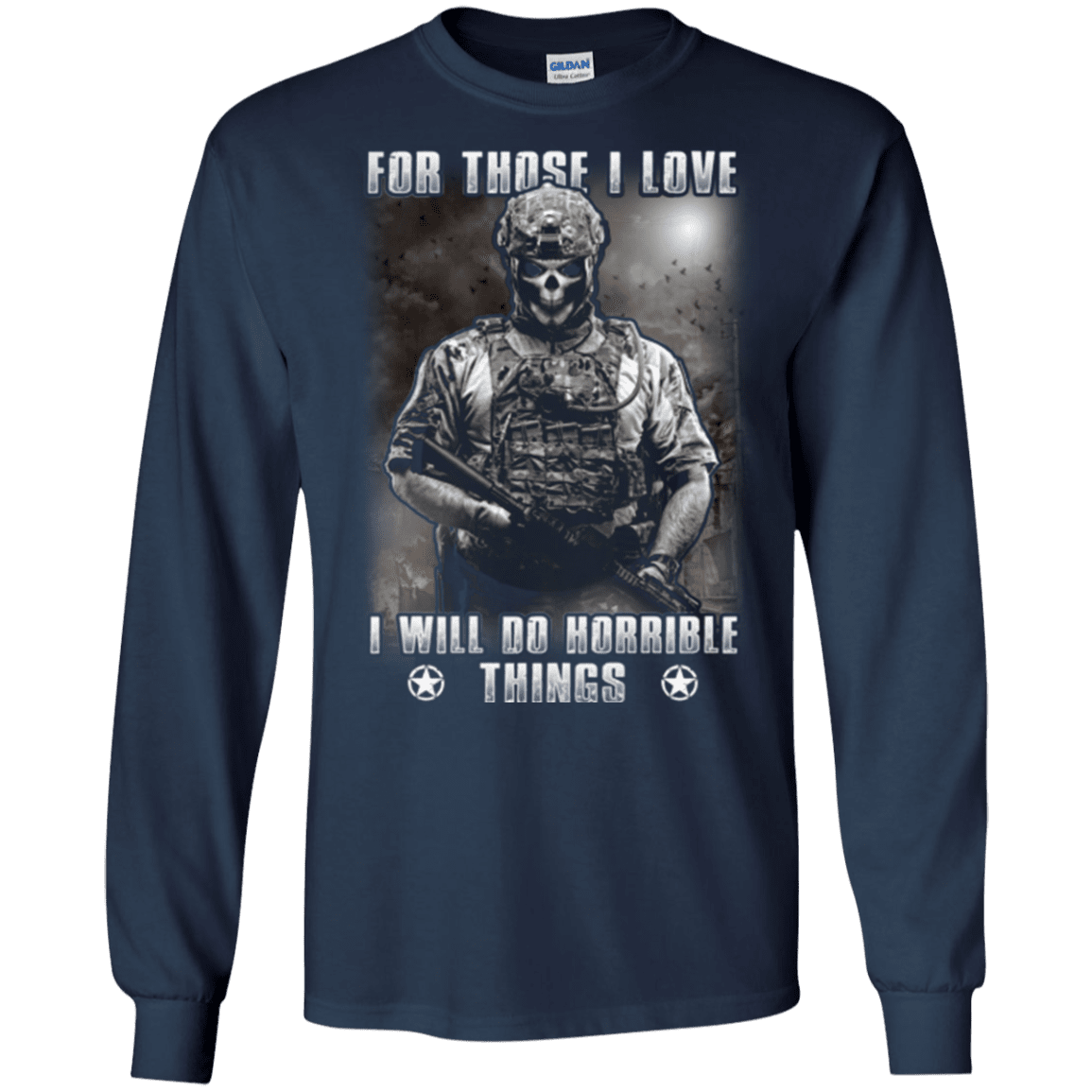 Military T-Shirt "FOR THOSE I LOVE VETERAN"-TShirt-General-Veterans Nation