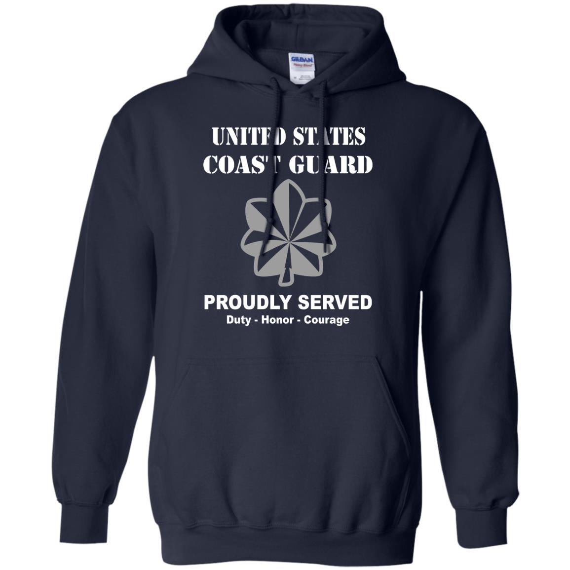 US Coast Guard O-5 Commander O5 CDR Senior Officer Men Front USCG T Shirt-TShirt-USCG-Veterans Nation