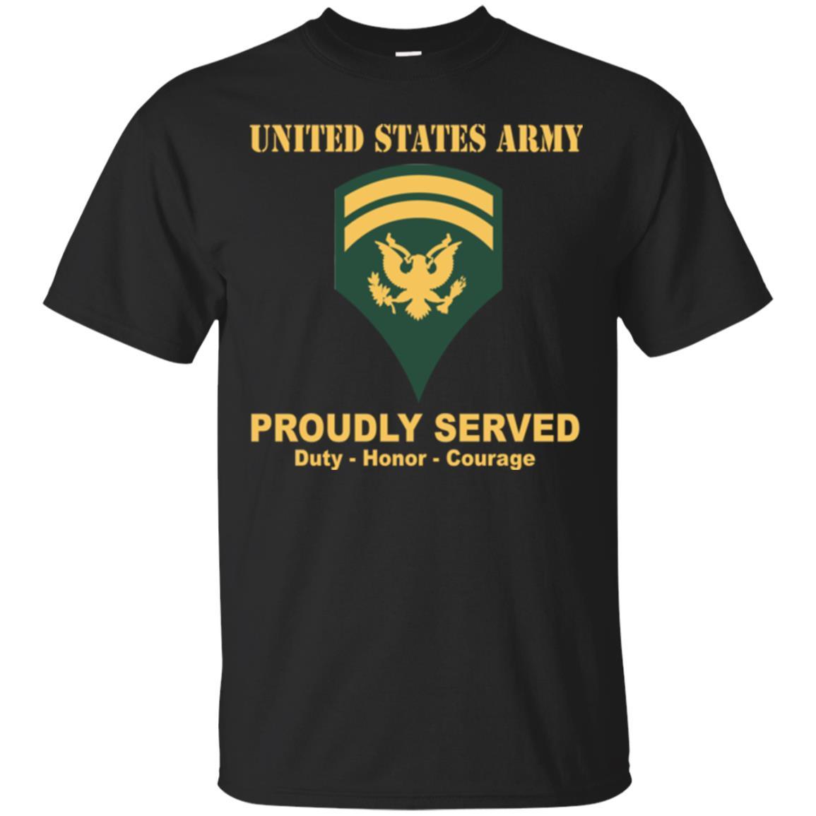 US Army E-6 SPC E6 Specialist Ranks Men Front Shirt US Army Rank-TShirt-Army-Veterans Nation