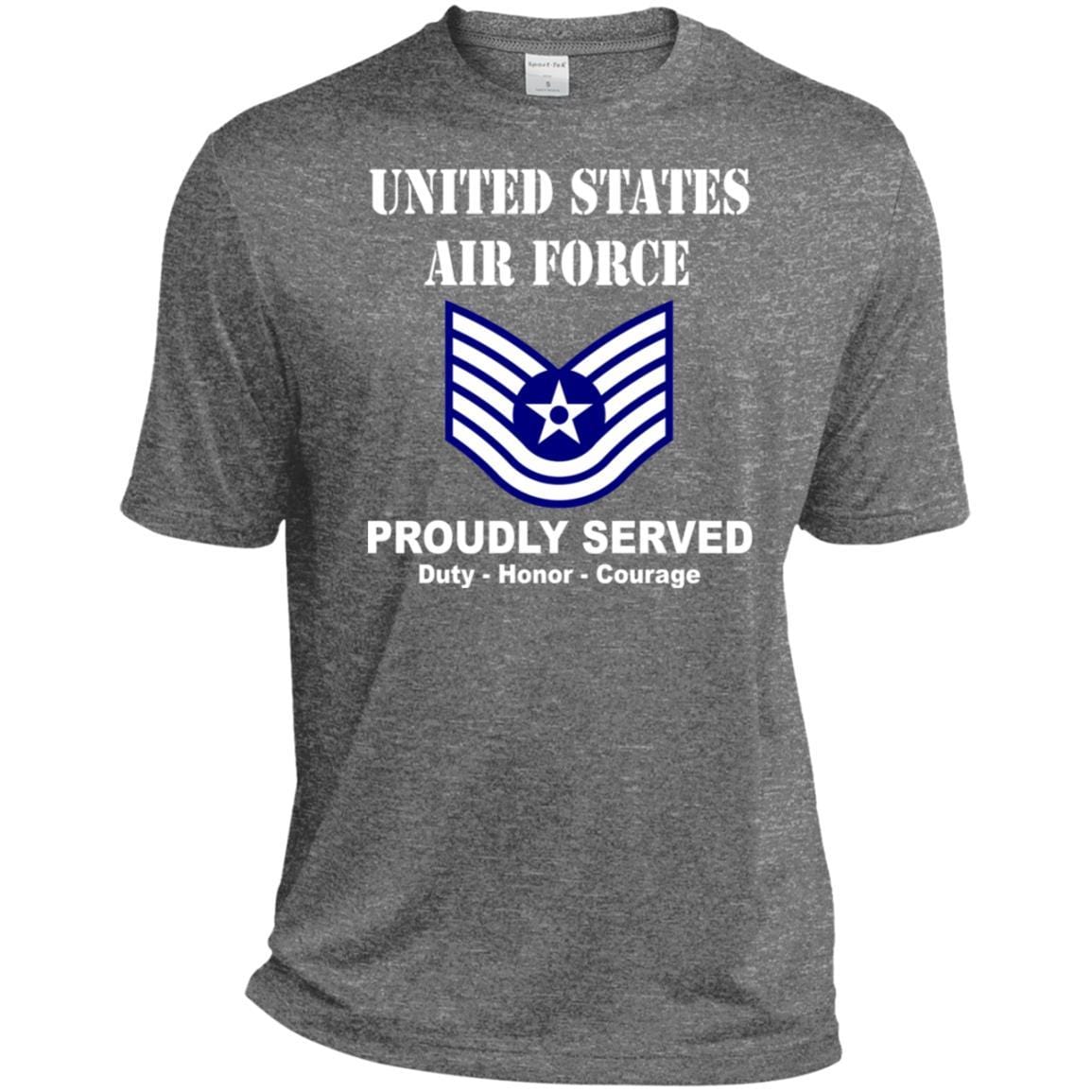 US Air Force E-6 Technical Sergeant TSgt E6 Noncommissioned Officer Ranks T shirt Sport-Tek Tall Pullover Hoodie - T-Shirt-TShirt-USAF-Veterans Nation