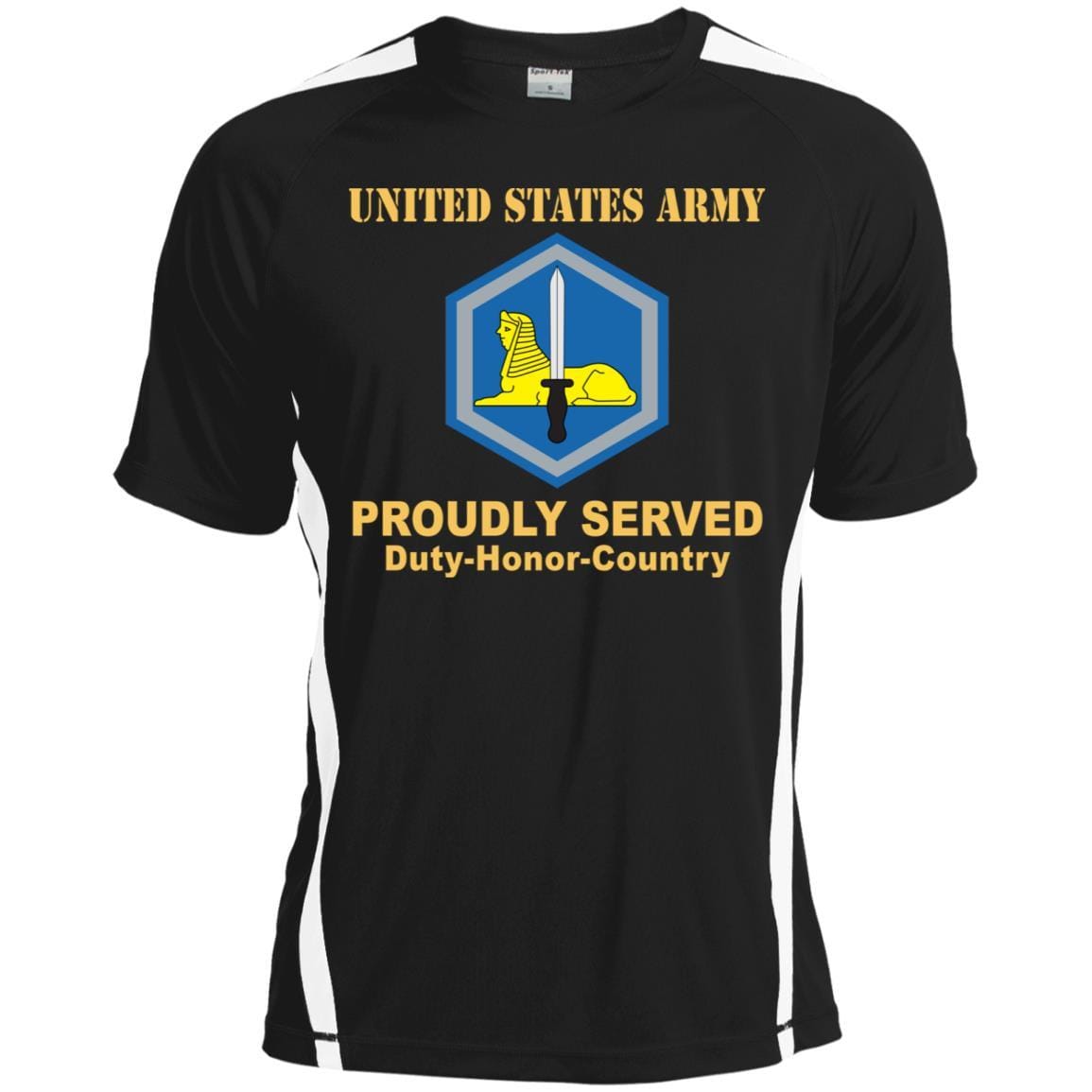 US ARMY 66TH MILITARY INTELLIGENCE BRIGADE - Proudly Served T-Shirt On Front For Men-TShirt-Army-Veterans Nation