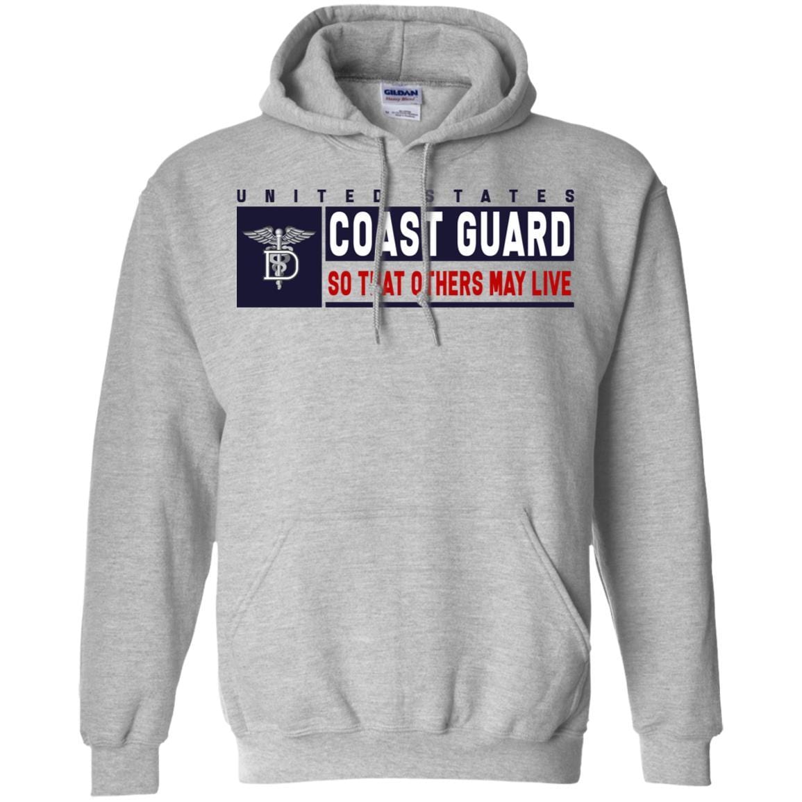 US Coast Guard Dental Technician DT Logo- So that others may live Long Sleeve - Pullover Hoodie-TShirt-USCG-Veterans Nation