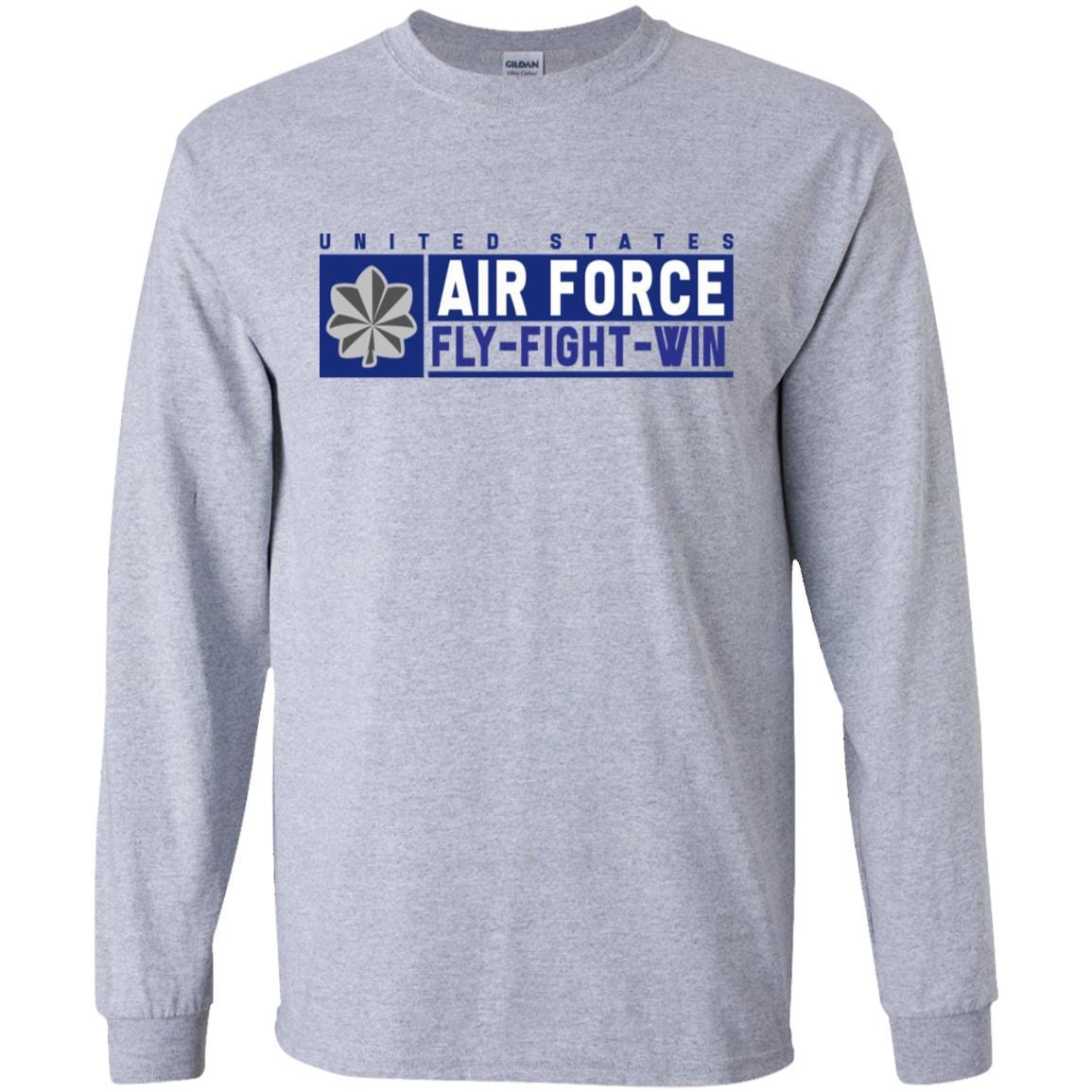 US Air Force O-5 Lieutenant Colonel Fly - Fight - Win T-Shirt On Front For Men-TShirt-USAF-Veterans Nation