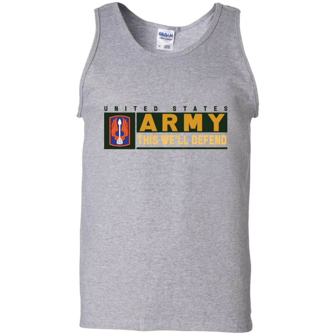 US Army 18TH AVIATION BRIGADE- This We'll Defend T-Shirt On Front For Men-TShirt-Army-Veterans Nation
