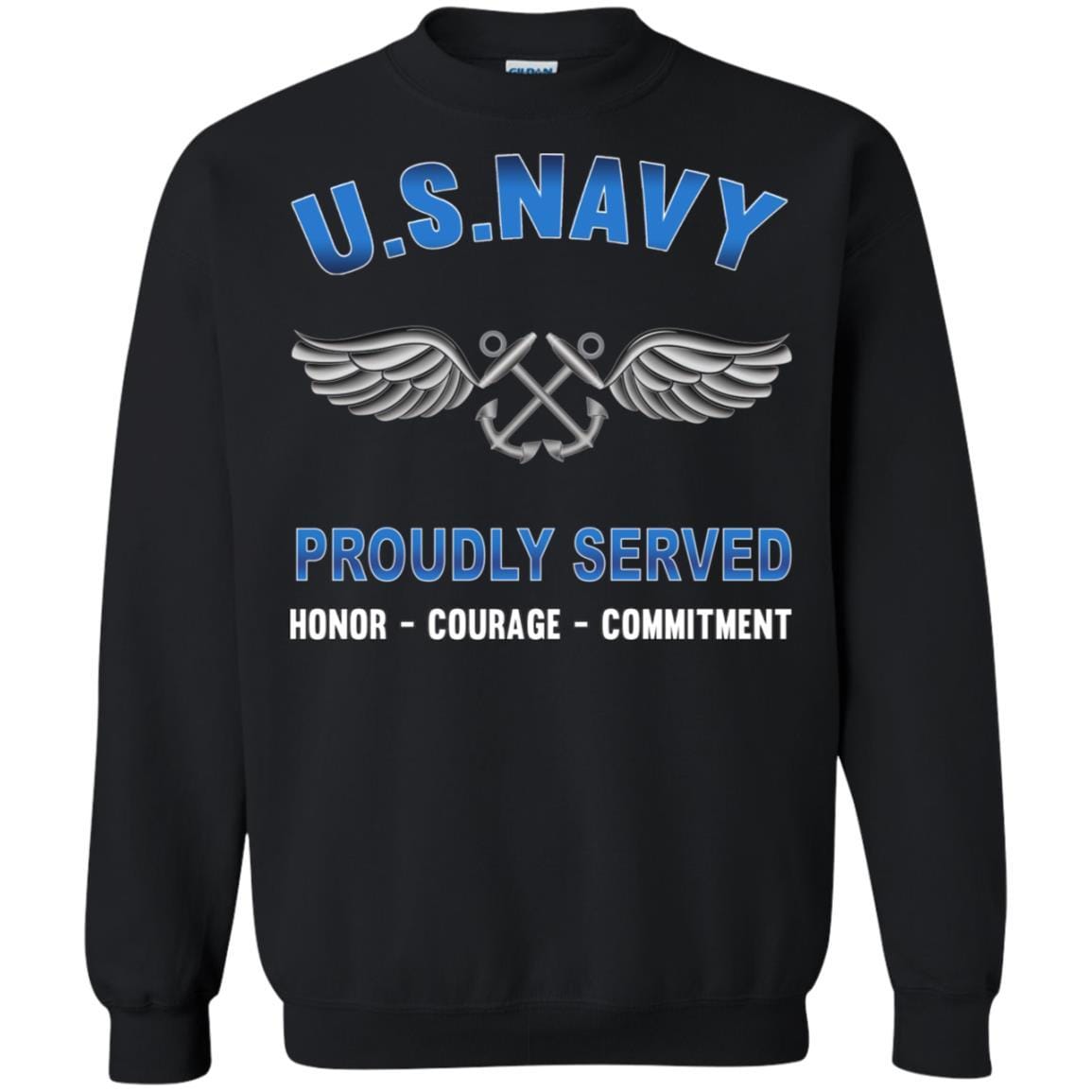 U.S Navy Aviation Boatswain's Mate Navy AB - Proudly Served T-Shirt For Men On Front-TShirt-Navy-Veterans Nation