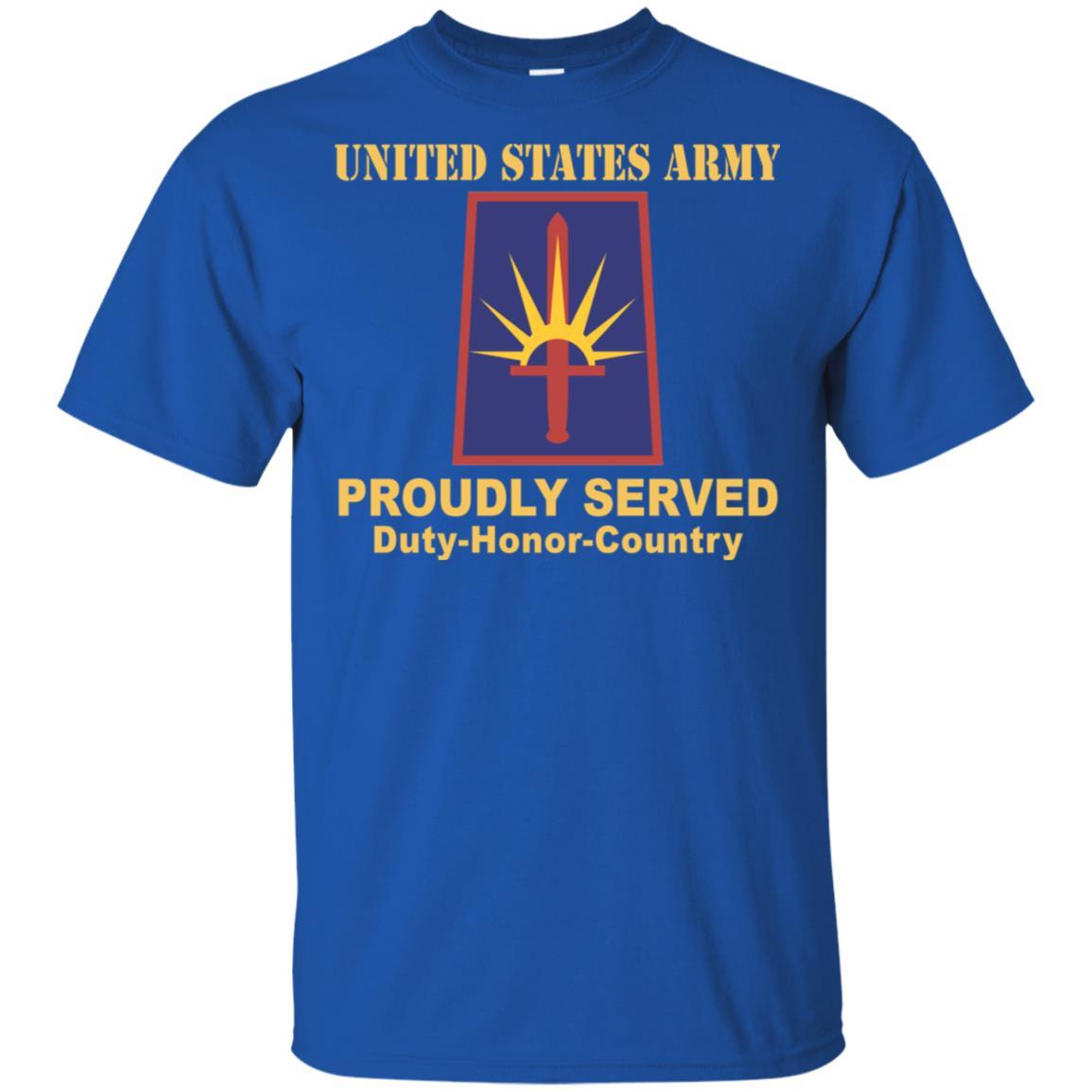 US ARMY NEW YORK ARMY NATIONAL GUARD ELEMENT JT FRC HQ- Proudly Served T-Shirt On Front For Men-TShirt-Army-Veterans Nation