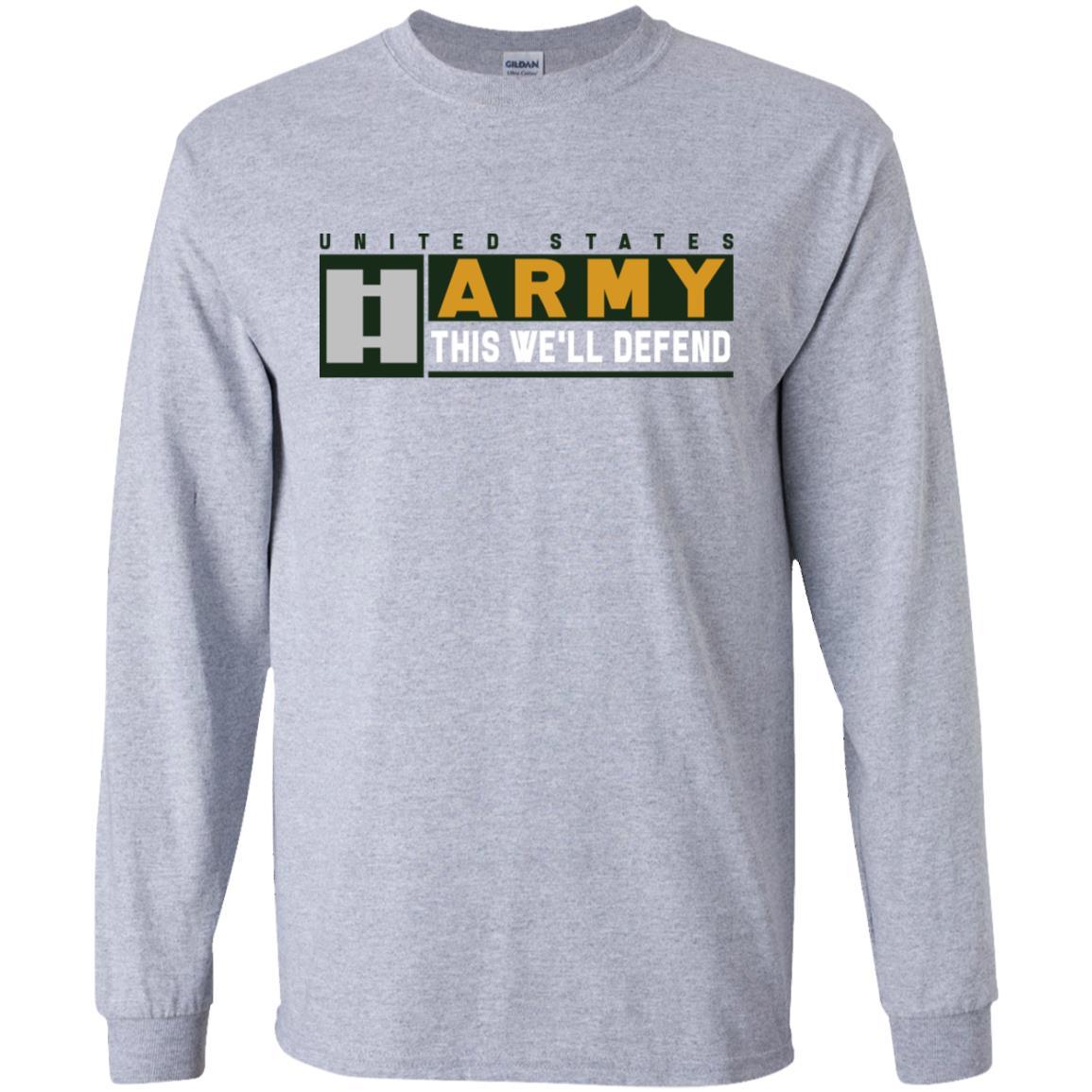 US Army O-3 This We Will Defend Long Sleeve - Pullover Hoodie-TShirt-Army-Veterans Nation