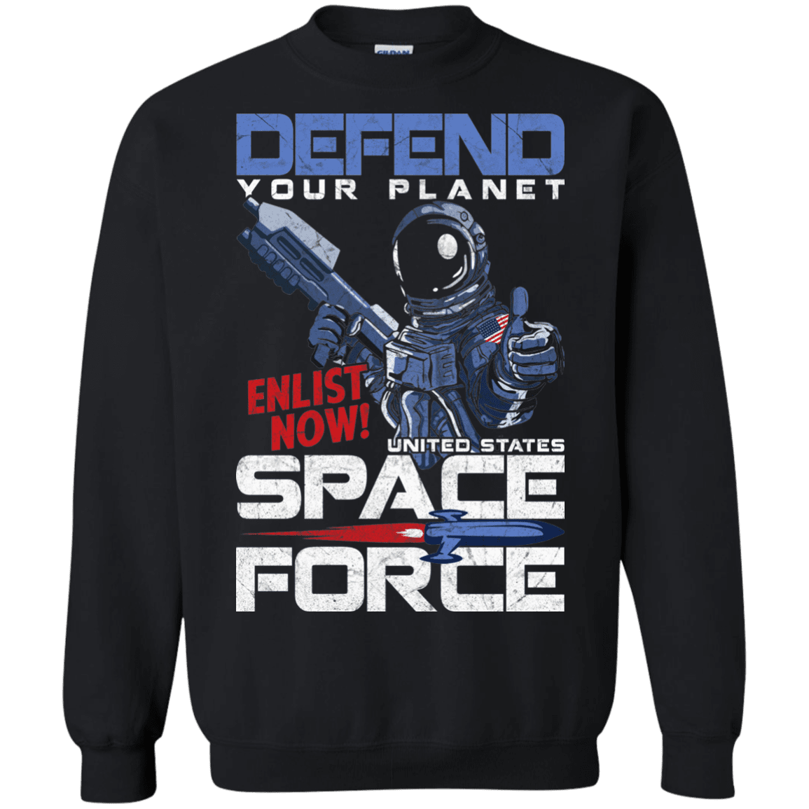 Defend Your Planet Space Force Men Front Tank Top-TShirt-USAF-Veterans Nation