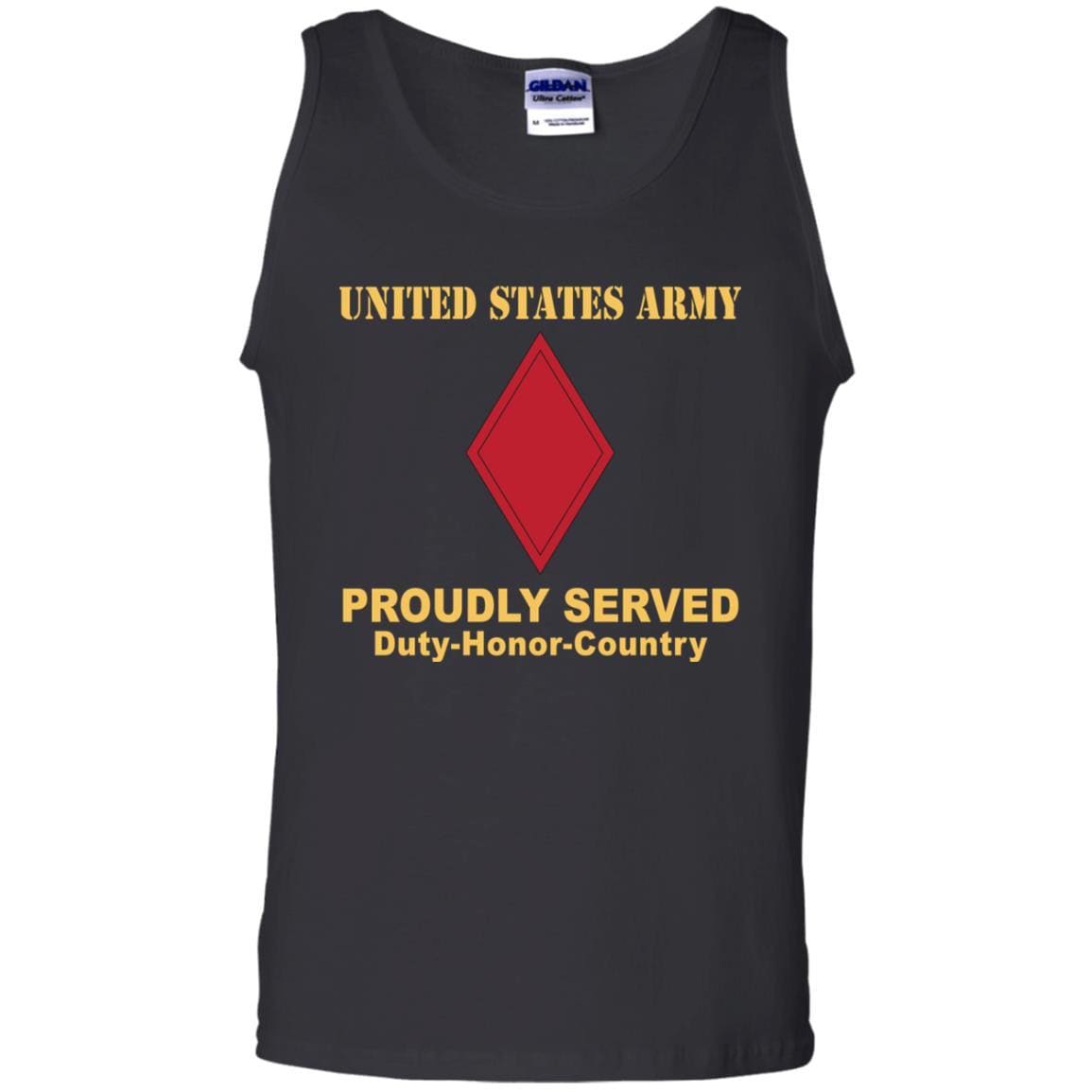 US ARMY 5TH INFANTRY DIVISION- Proudly Served T-Shirt On Front For Men-TShirt-Army-Veterans Nation