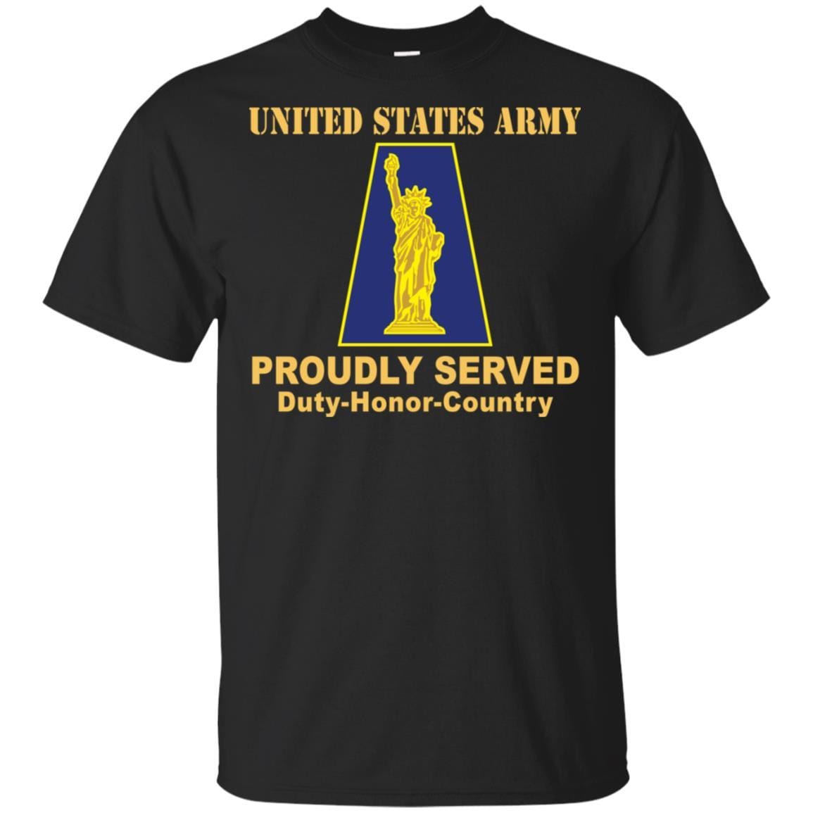 US ARMY 77TH SUSTAINMENT BRIGADE - Proudly Served T-Shirt On Front For Men-TShirt-Army-Veterans Nation