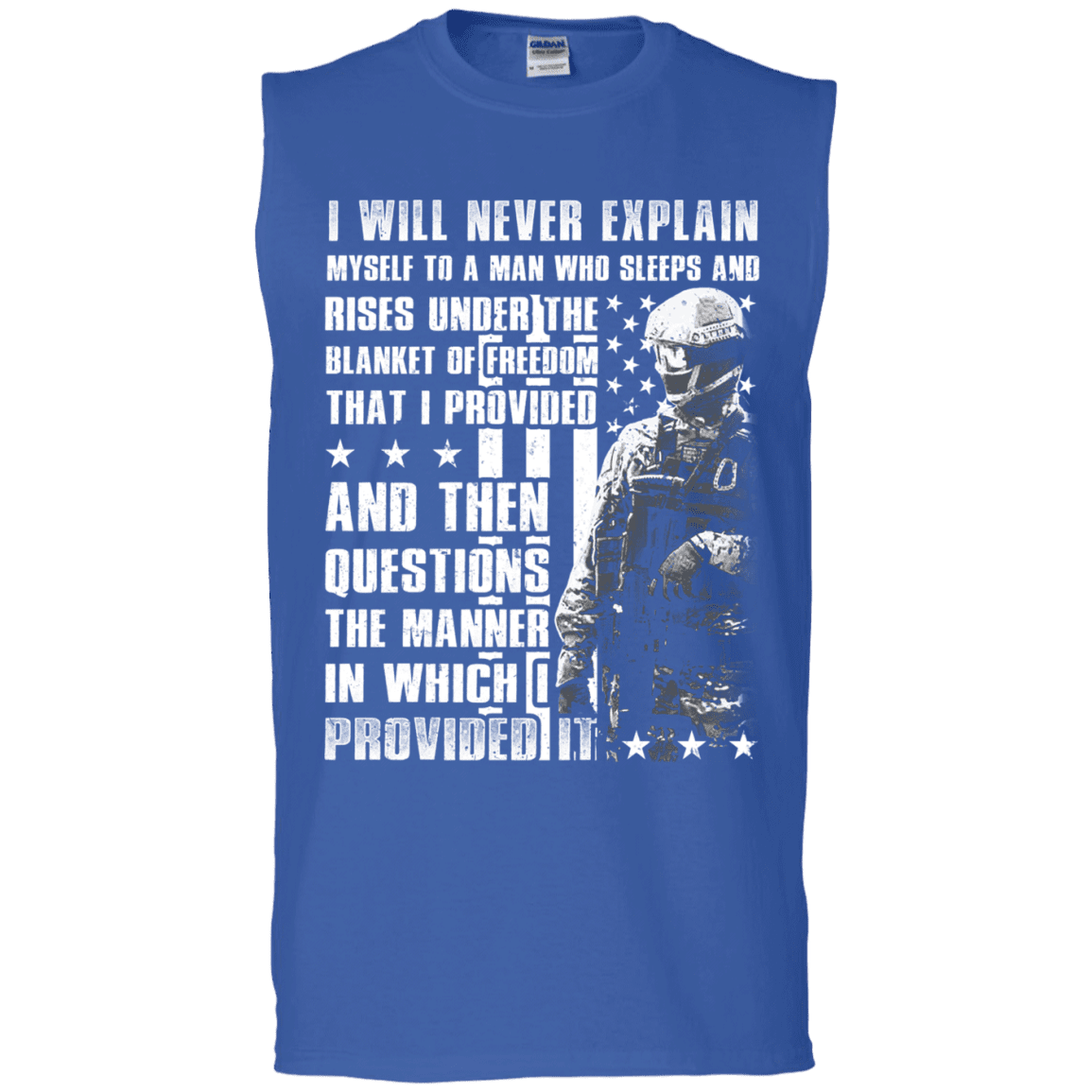 Military T-Shirt "I Will Never Explain Myself To A Man"-TShirt-General-Veterans Nation