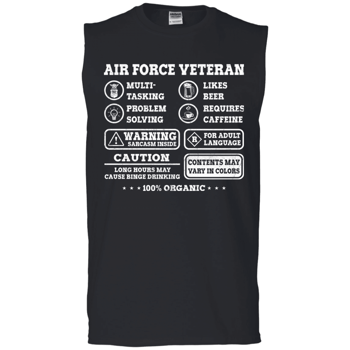 Air Force Veteran Multitasking Sarcasm Men Front T Shirts-TShirt-USAF-Veterans Nation