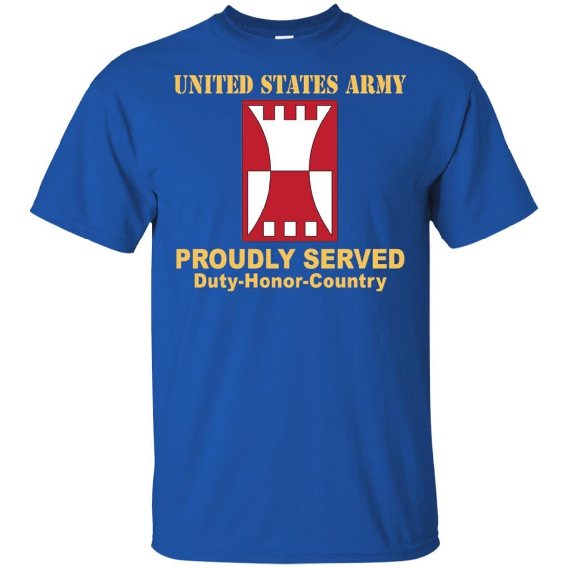 US ARMY 416 ENGINEER COMMAND- Proudly Served T-Shirt On Front For Men-TShirt-Army-Veterans Nation