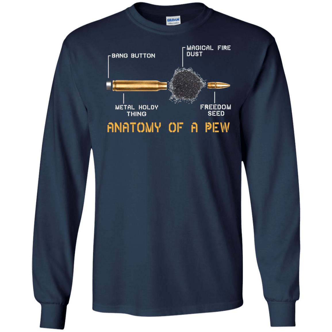 Military T-Shirt "ANATOMY OF A PEW"-TShirt-General-Veterans Nation