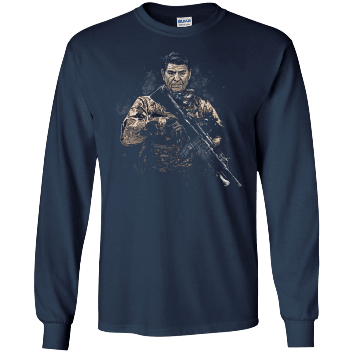 Military T-Shirt "Ronald Reagan Soldier Presidents"-TShirt-General-Veterans Nation