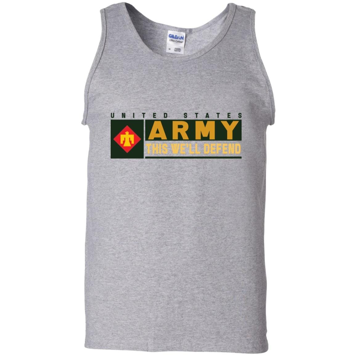 US Army 45TH INFANTRY BRIGADE COMBAT TEAM- This We'll Defend T-Shirt On Front For Men-TShirt-Army-Veterans Nation