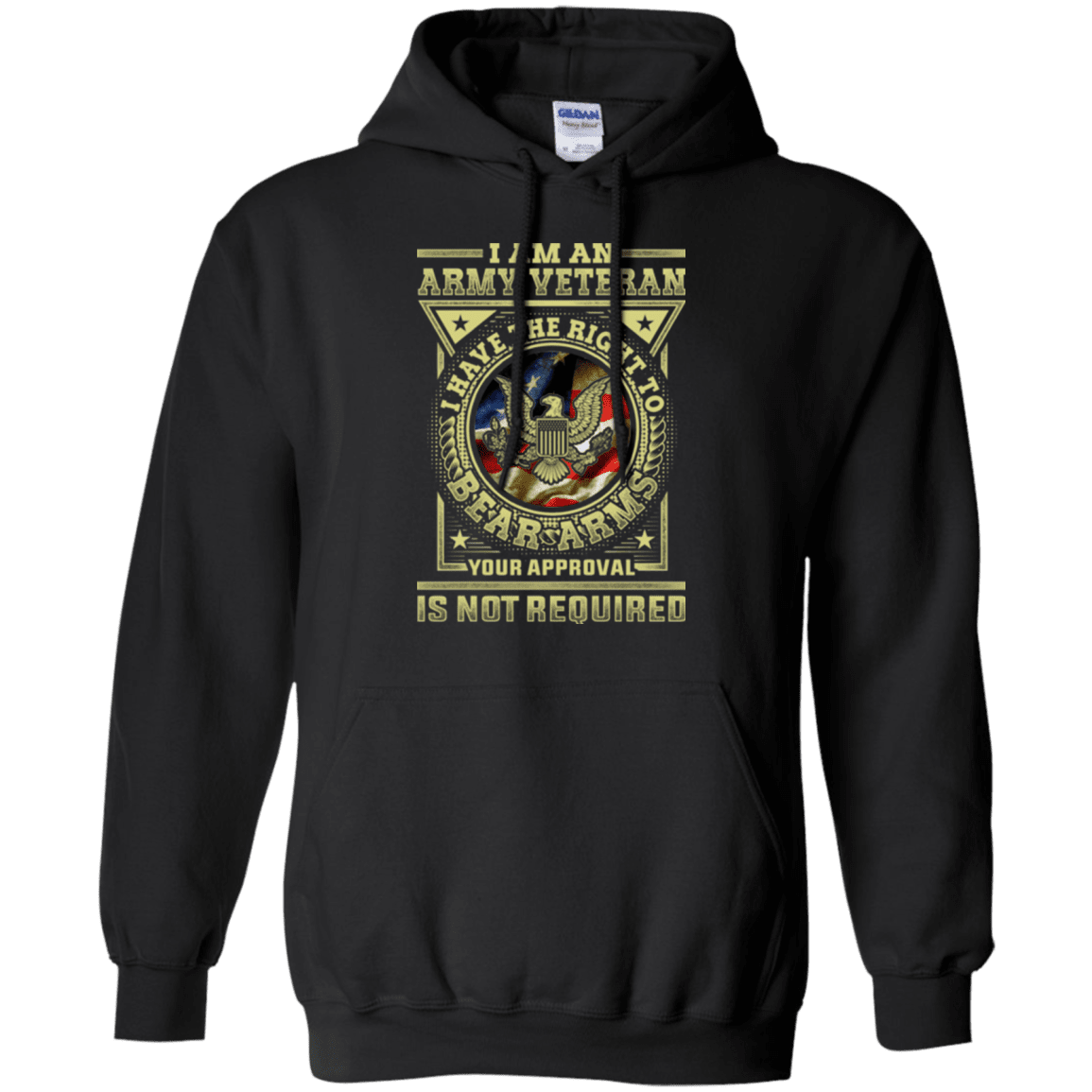 Army Veteran Have the Right To Bear Arms Men Front T Shirts-TShirt-Army-Veterans Nation