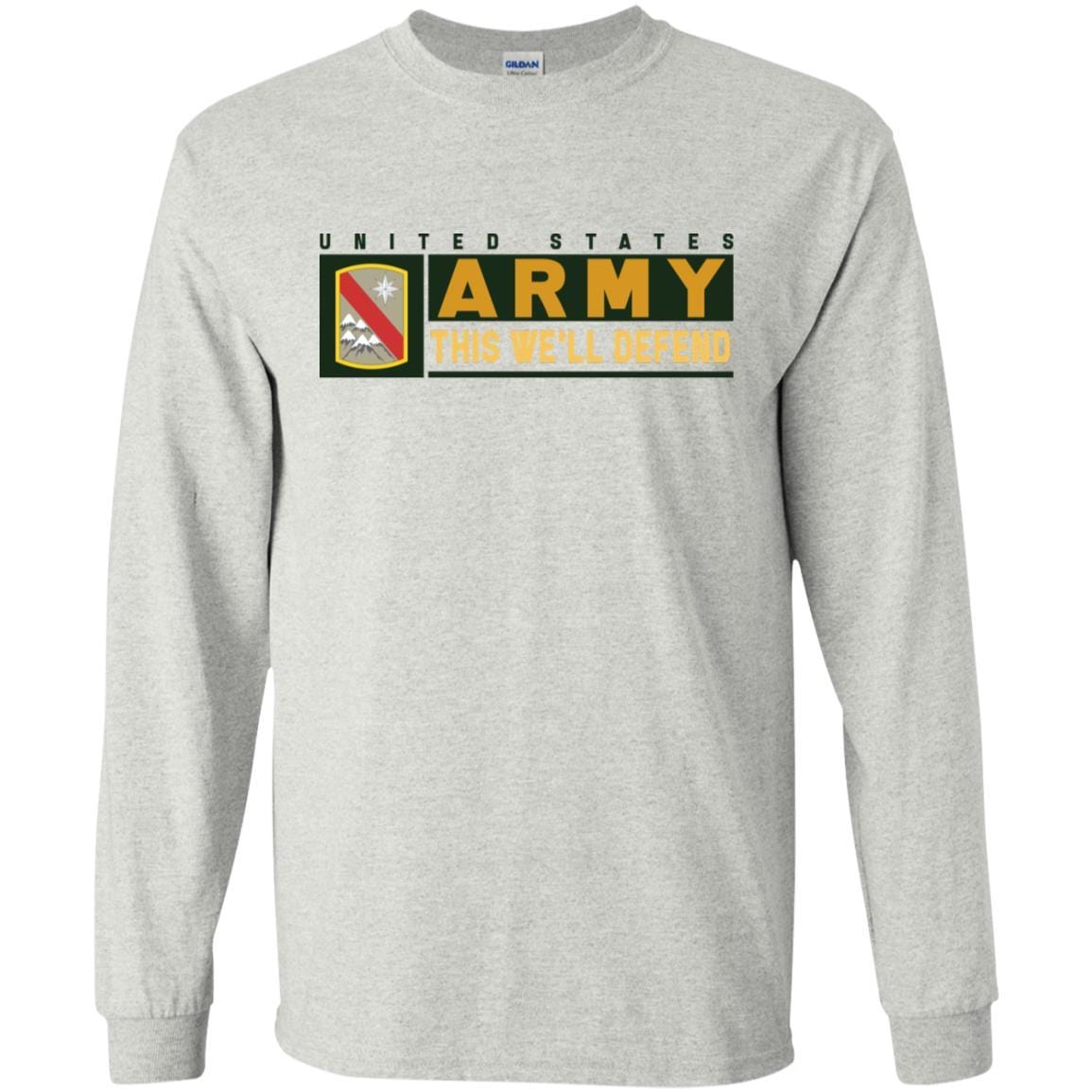 US Army 43 SUSTAINMENT BRIGADE- This We'll Defend T-Shirt On Front For Men-TShirt-Army-Veterans Nation