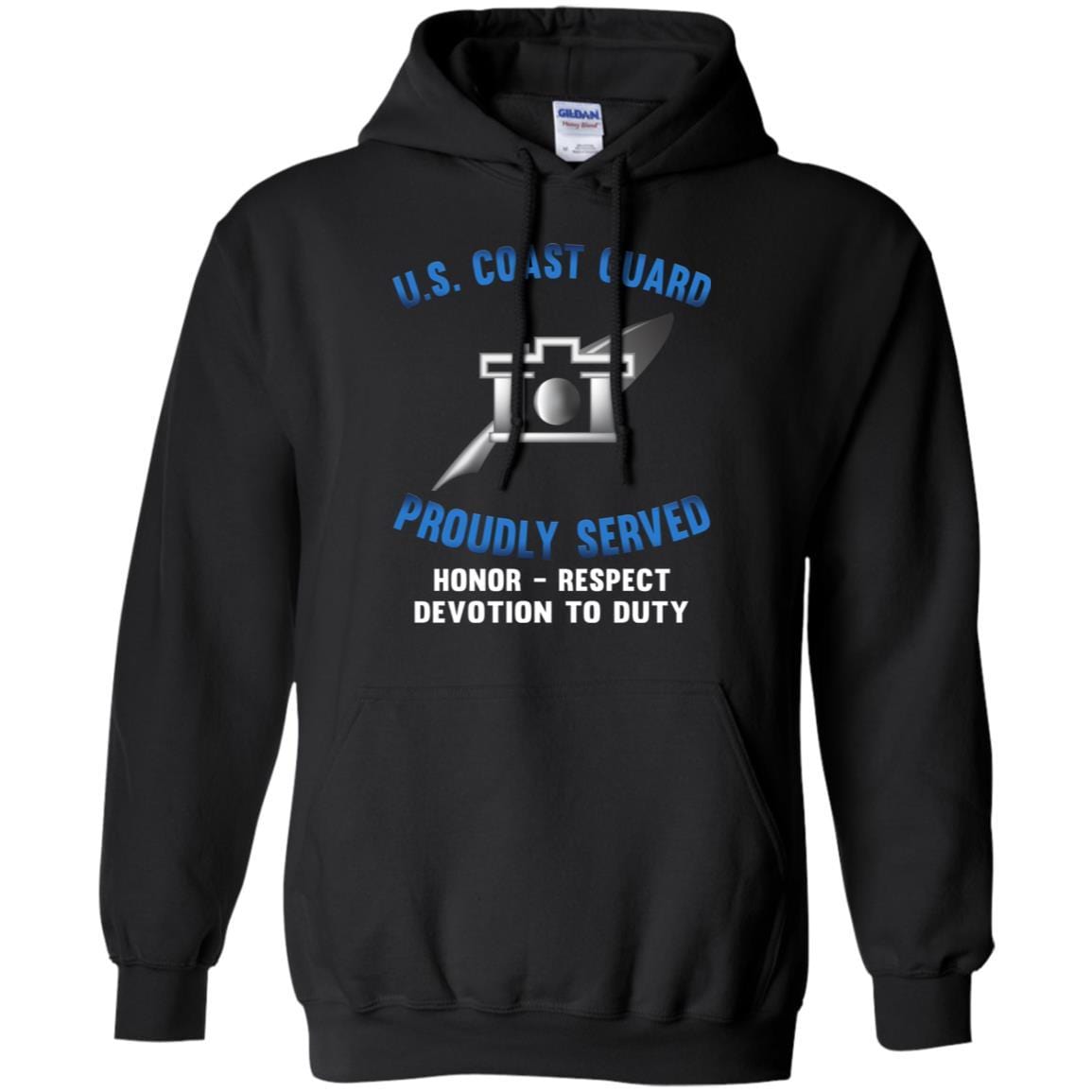USCG PUBLIC AFFAIRS SPECIALIST PA Logo Proudly Served T-Shirt For Men On Front-TShirt-USCG-Veterans Nation