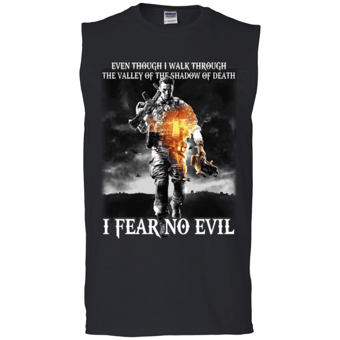 Military T-Shirt "I FEAR NO EVIL"-TShirt-General-Veterans Nation