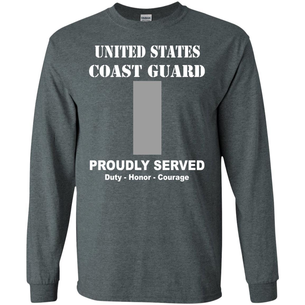US Coast Guard O-2 Lieutenant Junior Grade O2 LTJG Junior Officer Men Front USCG T Shirt-TShirt-USCG-Veterans Nation