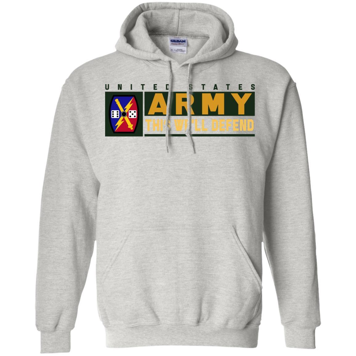 US Army 65 FIRES BRIGADE- This We'll Defend T-Shirt On Front For Men-TShirt-Army-Veterans Nation