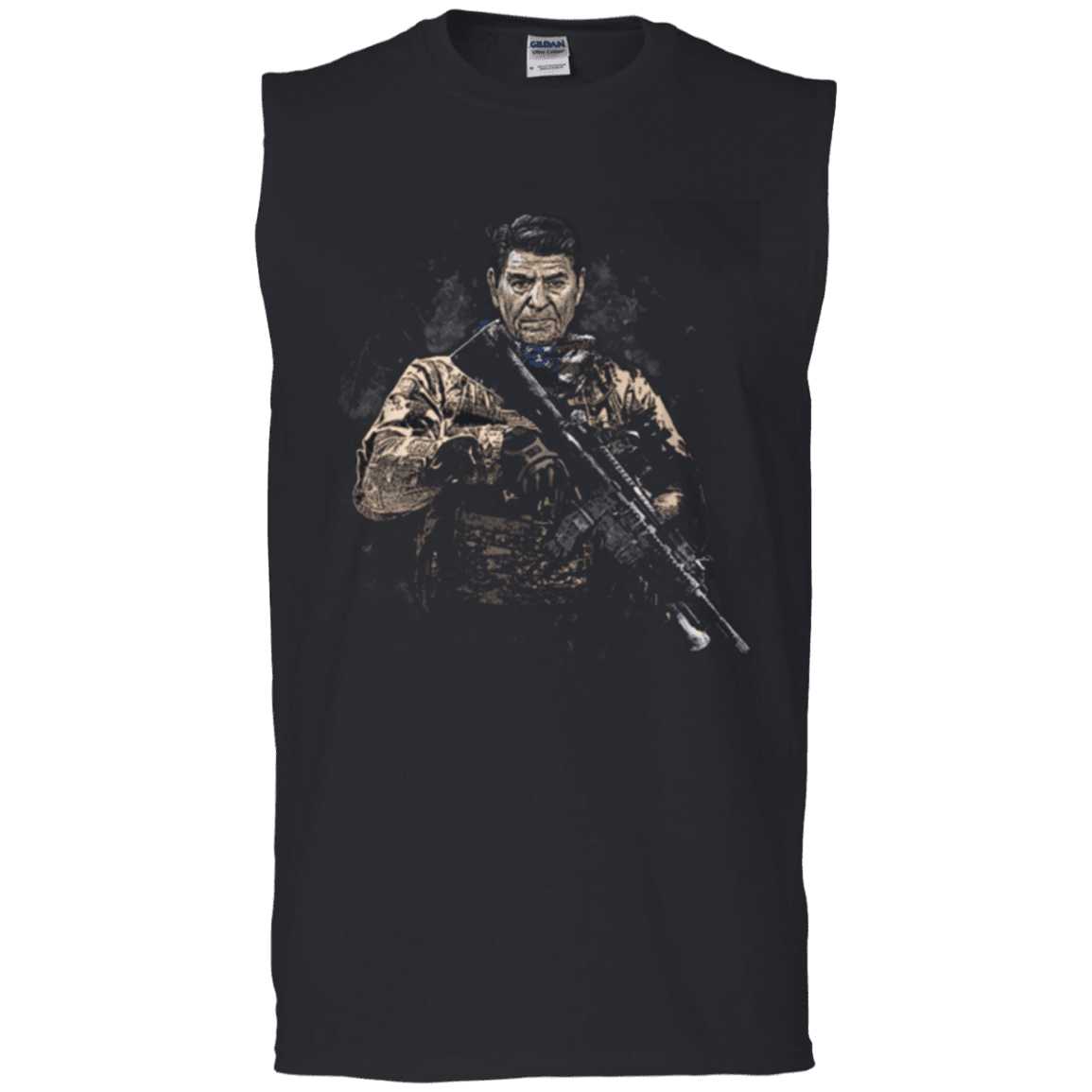 Military T-Shirt "Ronald Reagan Soldier Presidents"-TShirt-General-Veterans Nation