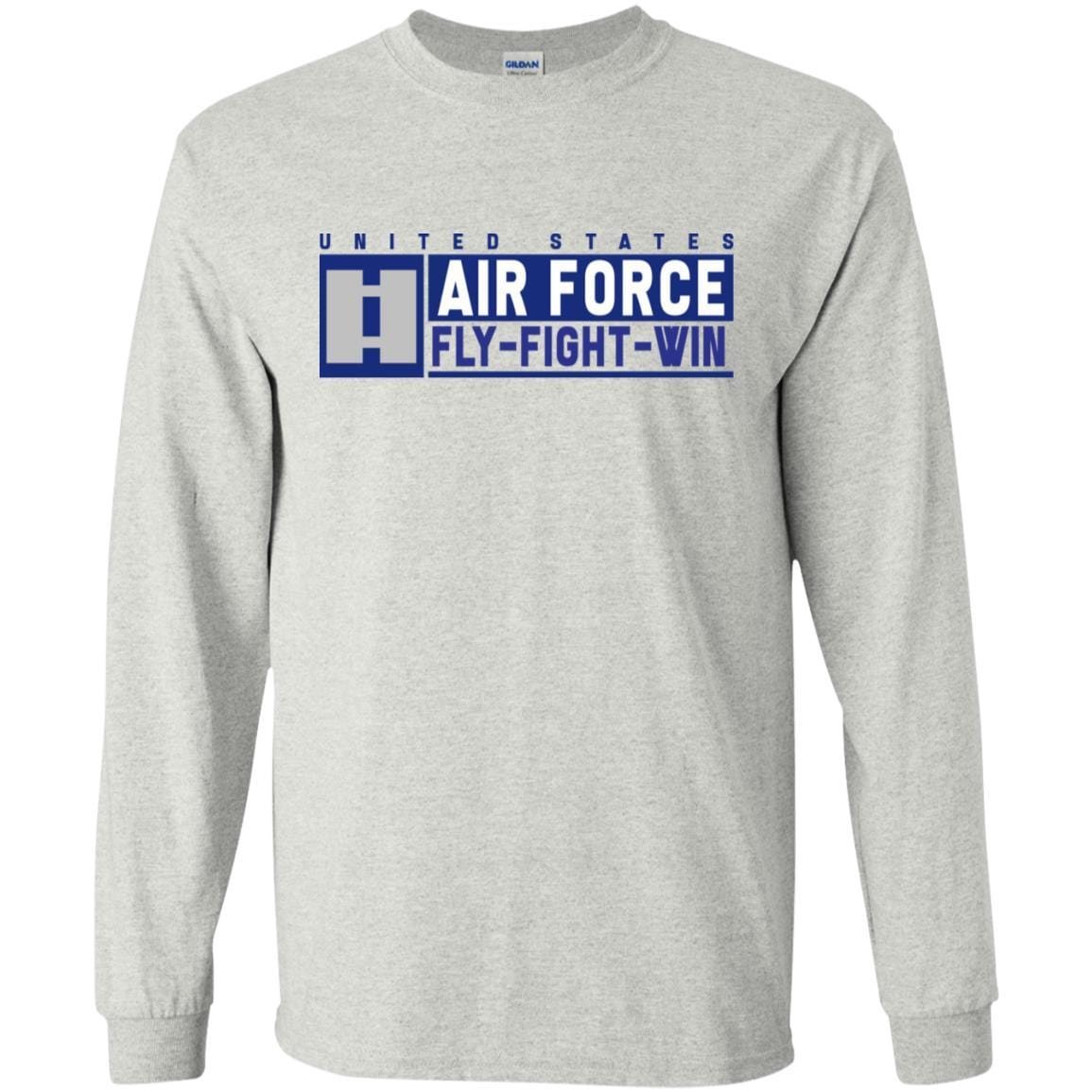 US Air Force O-3 Captain Fly - Fight - Win T-Shirt On Front For Men-TShirt-USAF-Veterans Nation