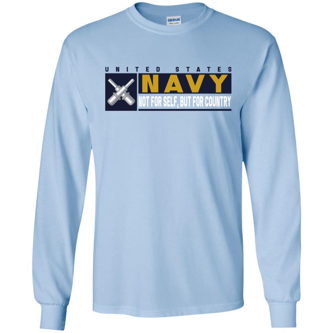 U.S Navy Gunner's mate Navy GM- Not for self Long Sleeve - Pullover Hoodie-TShirt-Navy-Veterans Nation