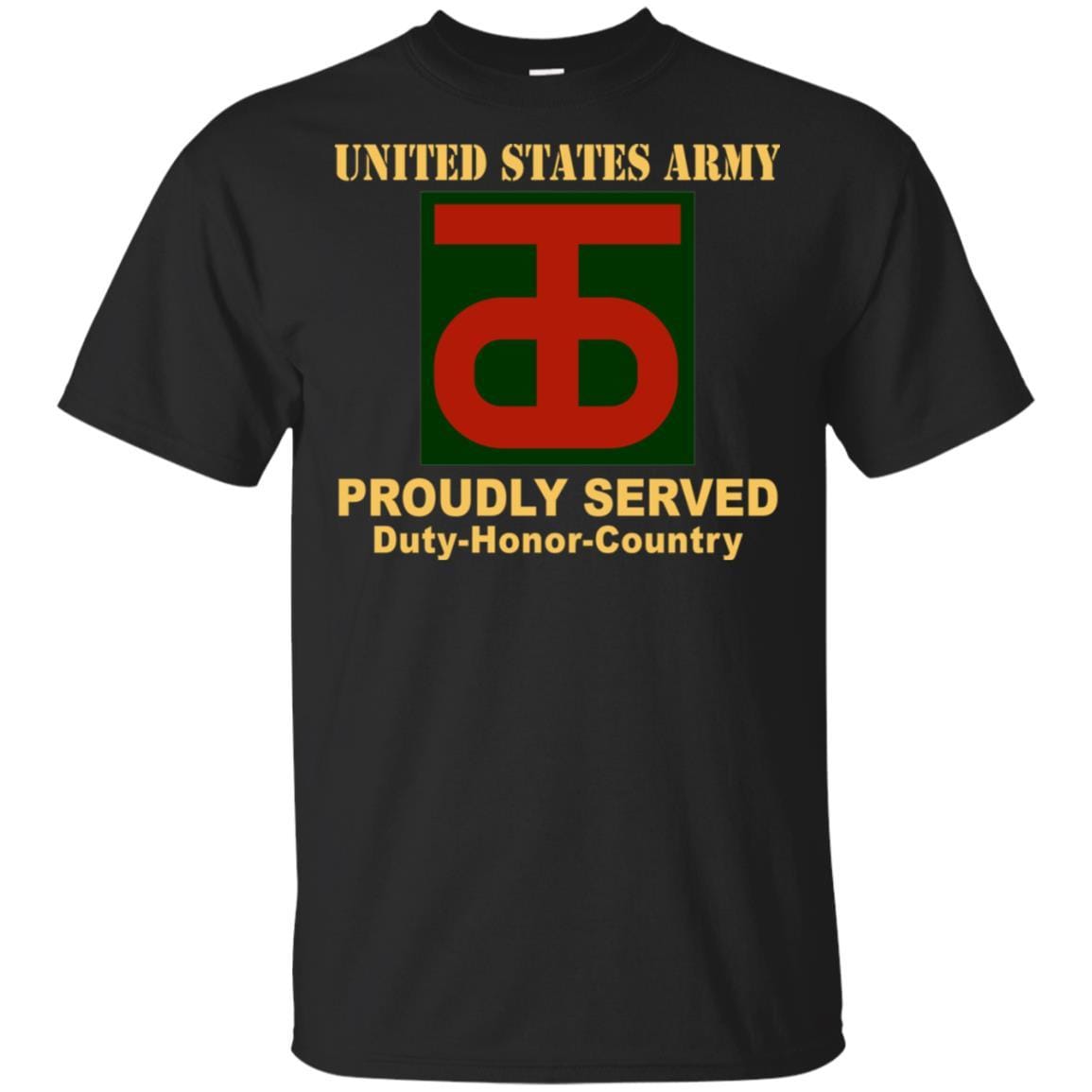US ARMY 90 SUSTAINMENT BRIGADE - Proudly Served T-Shirt On Front For Men-TShirt-Army-Veterans Nation