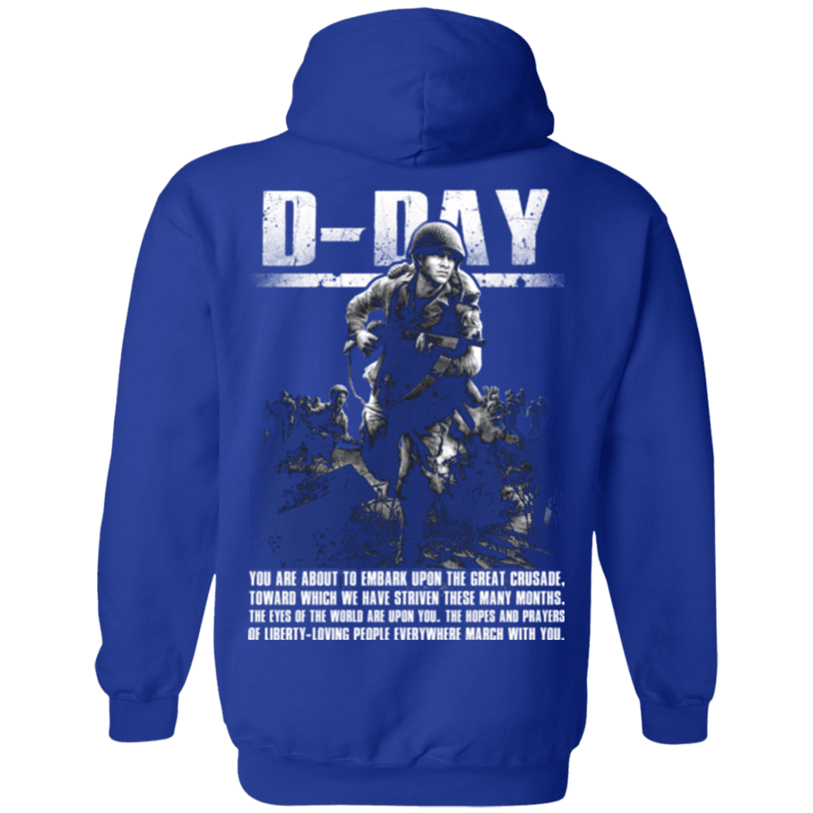 Military T-Shirt "Veteran - D Day WW2" - Men Back-TShirt-General-Veterans Nation